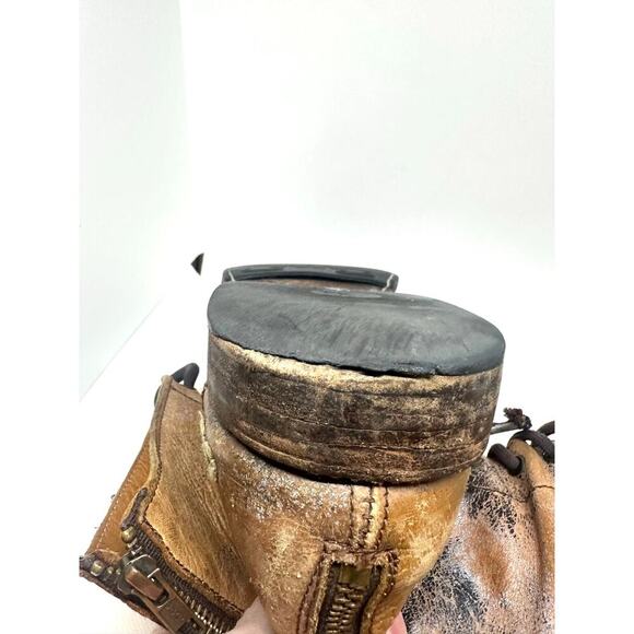 BED STU Protege Heavily Distressed Boots Rustic Tan Leather - Men’s Sz 10 - Picture 6 of 13